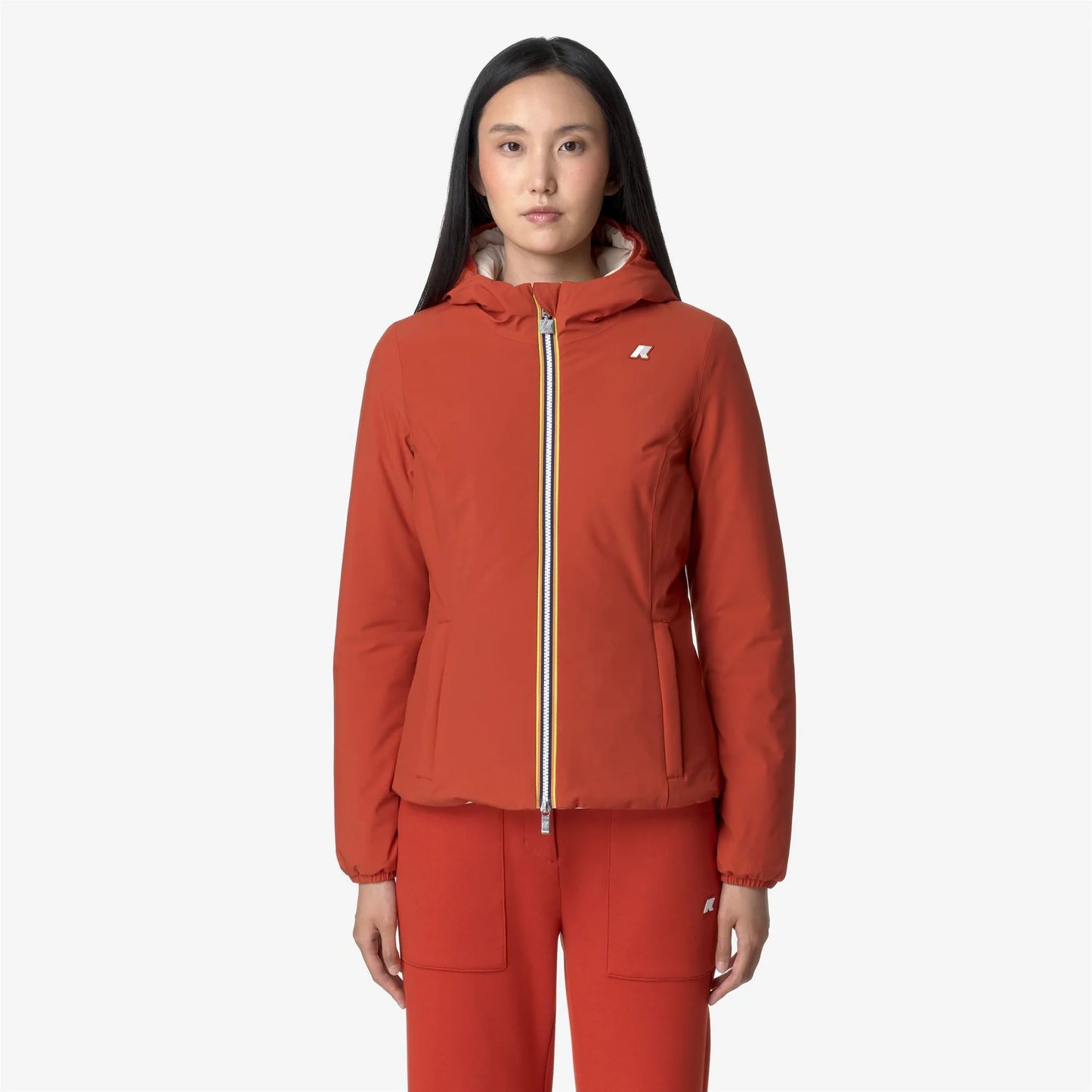 K-WAY Giubbotto donna corto reversibile LILY ST WARM DOUBLE