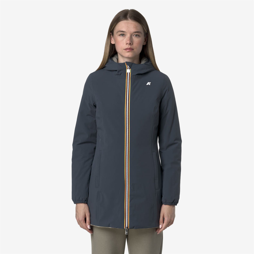 K-WAY Giubbotto mezza lunghezza donna reversibile DENISE ST WARM DOUBLE