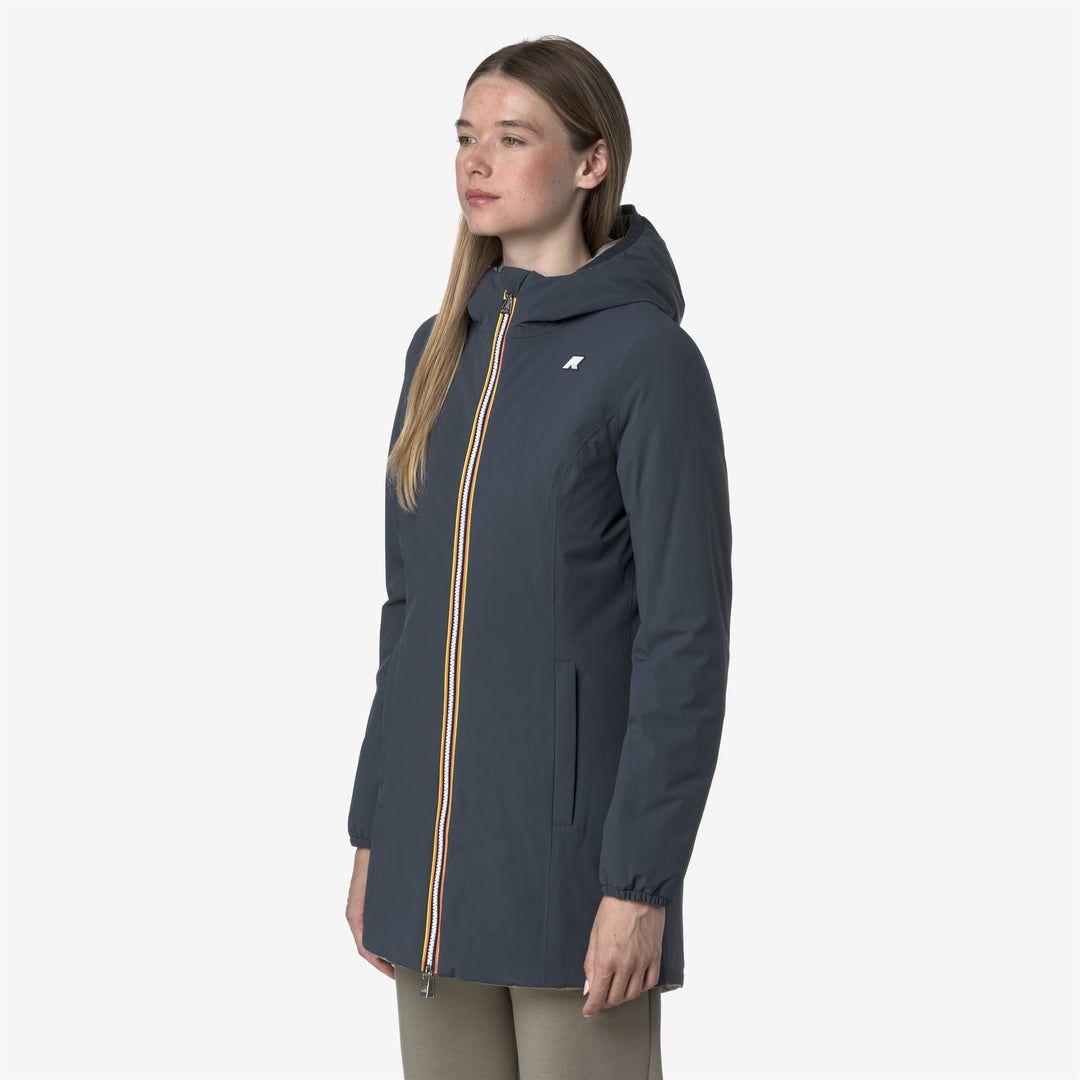 K-WAY Giubbotto mezza lunghezza donna reversibile DENISE ST WARM DOUBLE