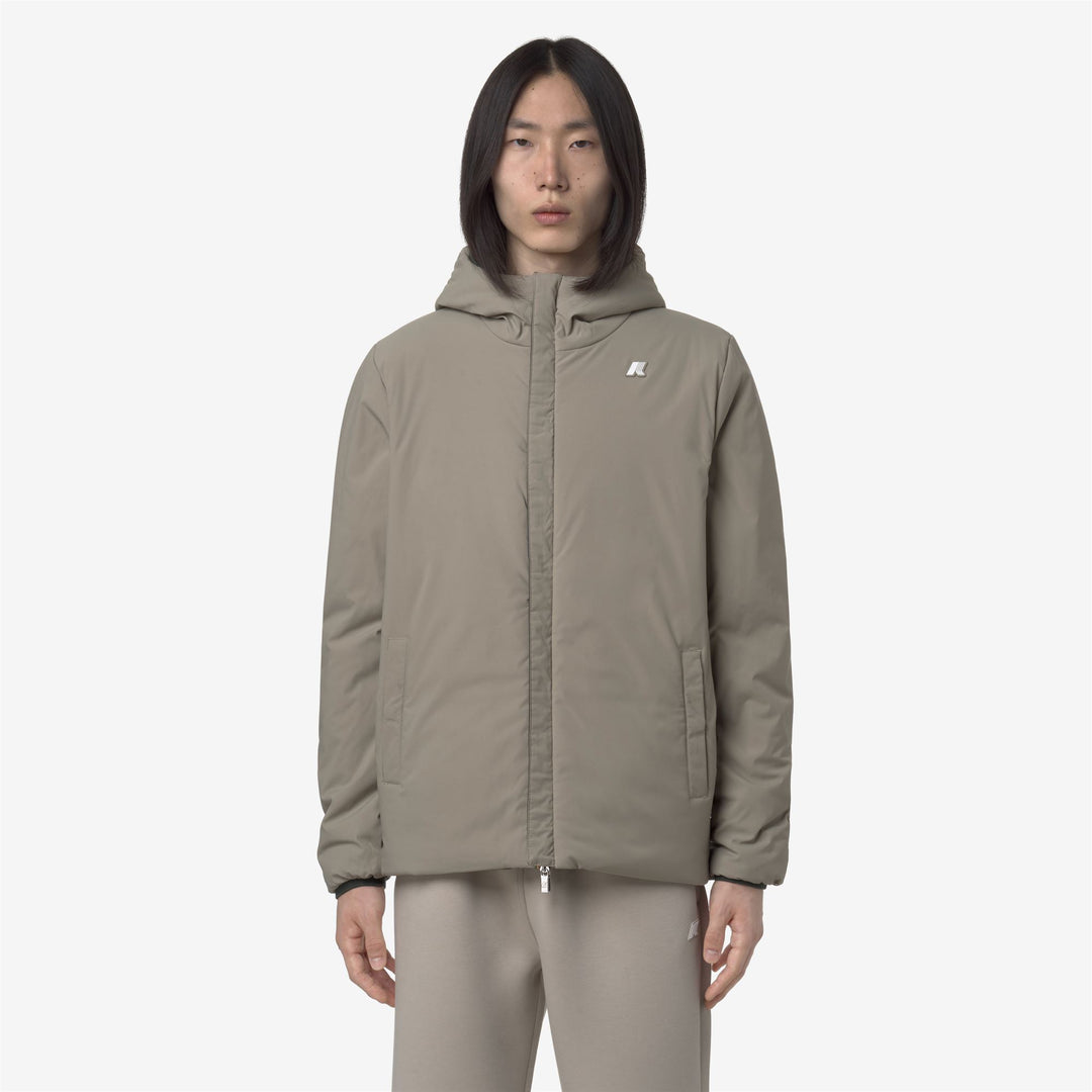 K-WAY Giubbotto invernale uomo reversibile con cappuccio JACK ST WARM DOUBLE