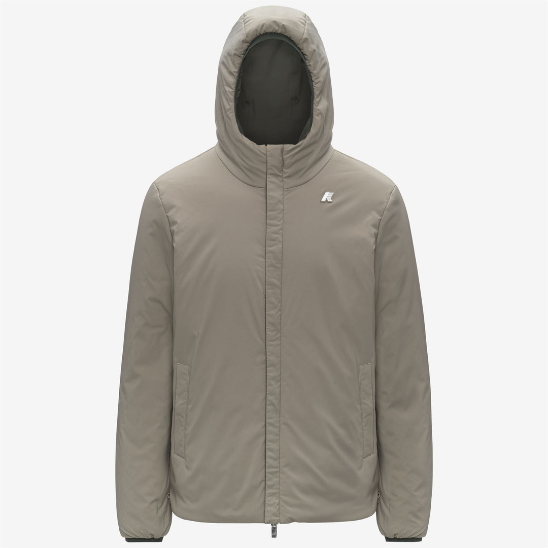 K-WAY Giubbotto invernale uomo reversibile con cappuccio JACK ST WARM DOUBLE