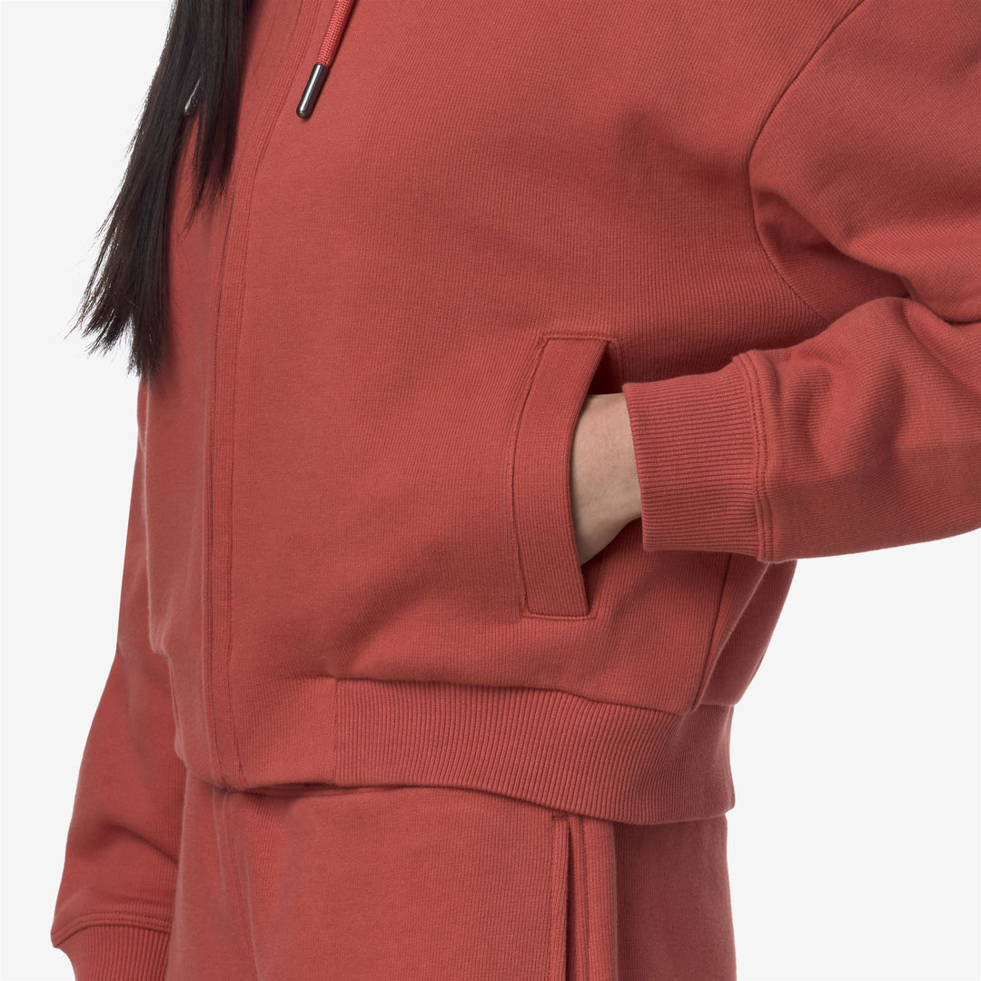 K-WAY Felpa da donna con cappuccio ARWEN FRENCH TERRY