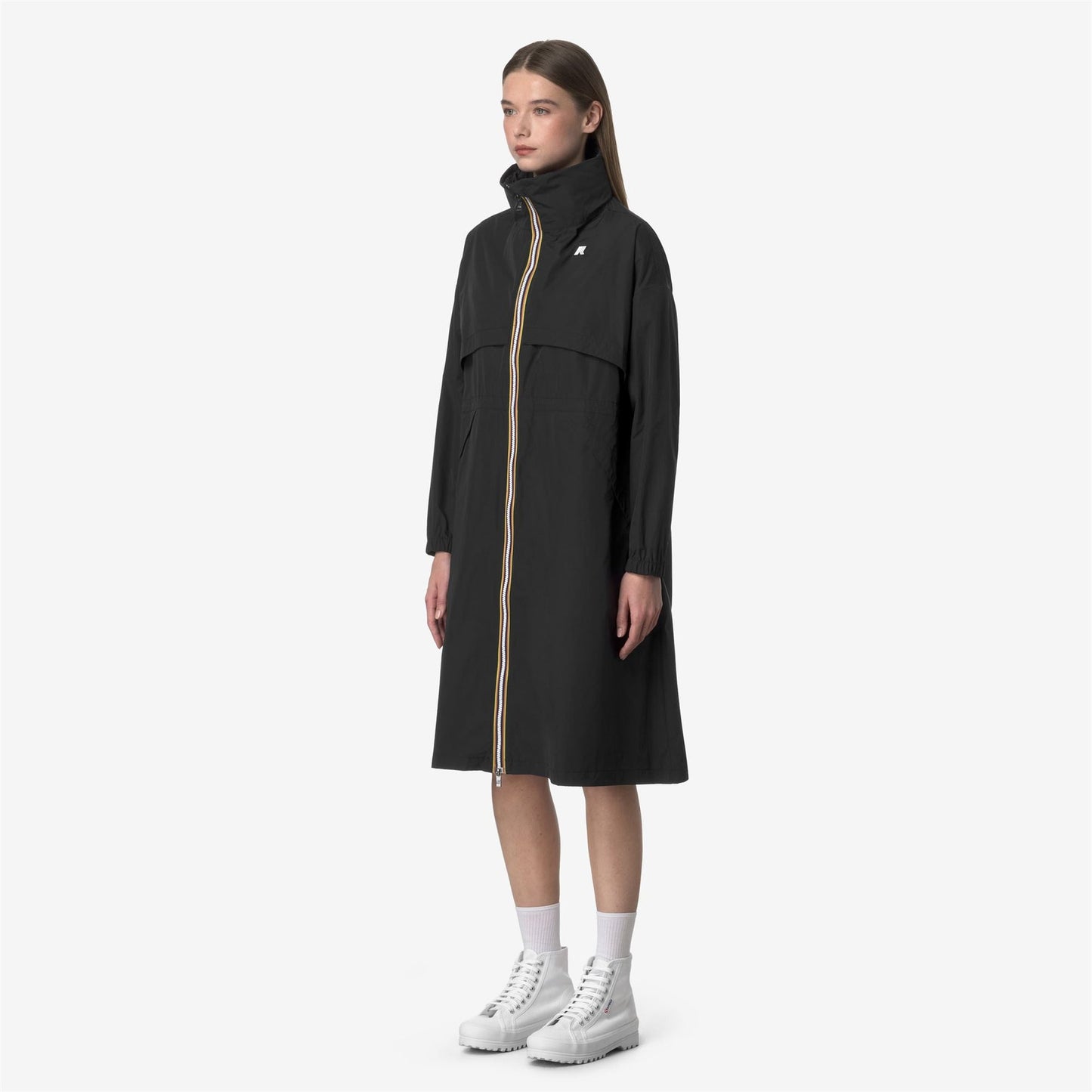 K-WAY Trench donna AUBE MEMORY TOUCH beige impermeabile