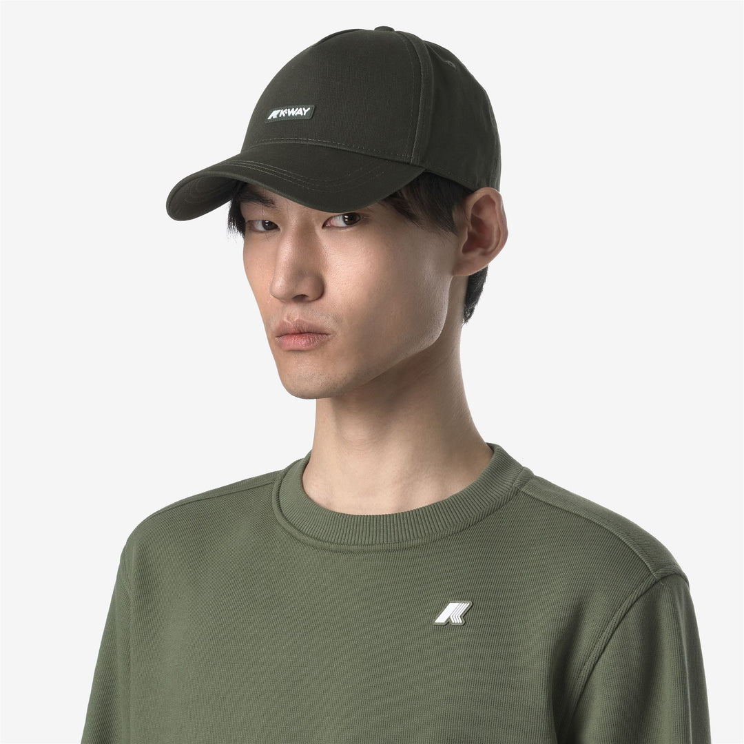 K-WAY Cappello da baseball ROB LETTERING in cotone con visiera