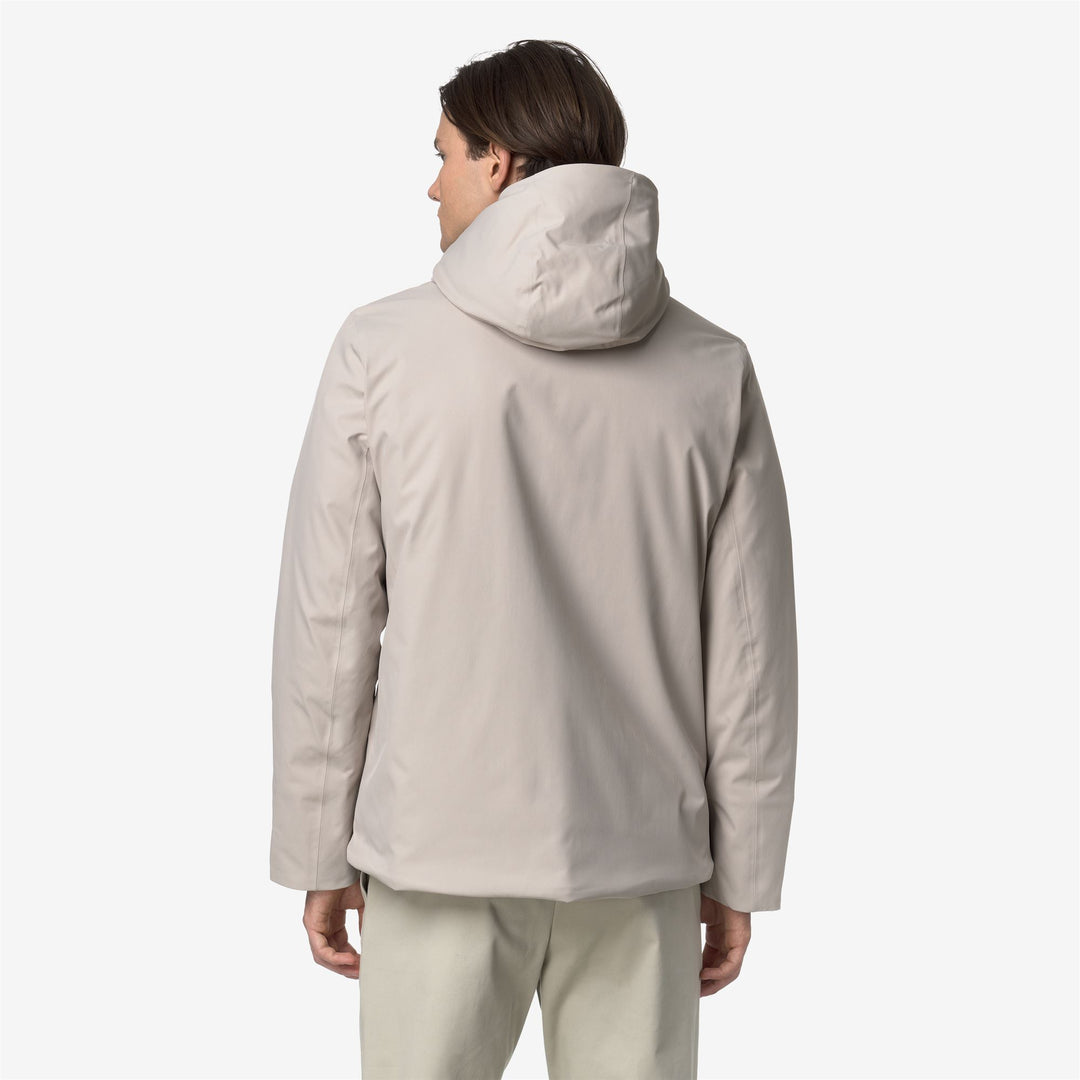 K-WAY Giubbotto interno in marmotta con cappuccio JACKO TWILL MARMOTTA