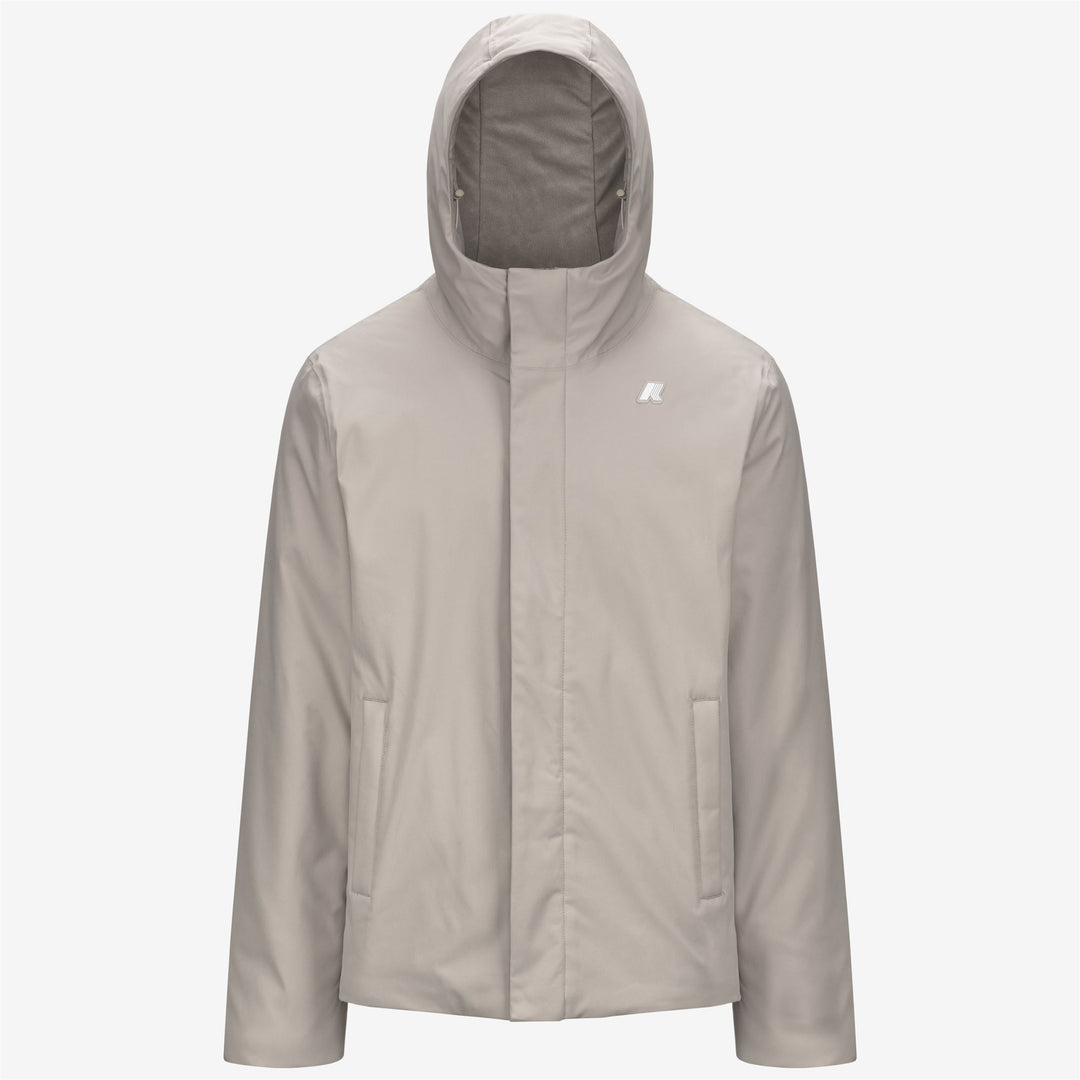 K-WAY Giubbotto interno in marmotta con cappuccio JACKO TWILL MARMOTTA