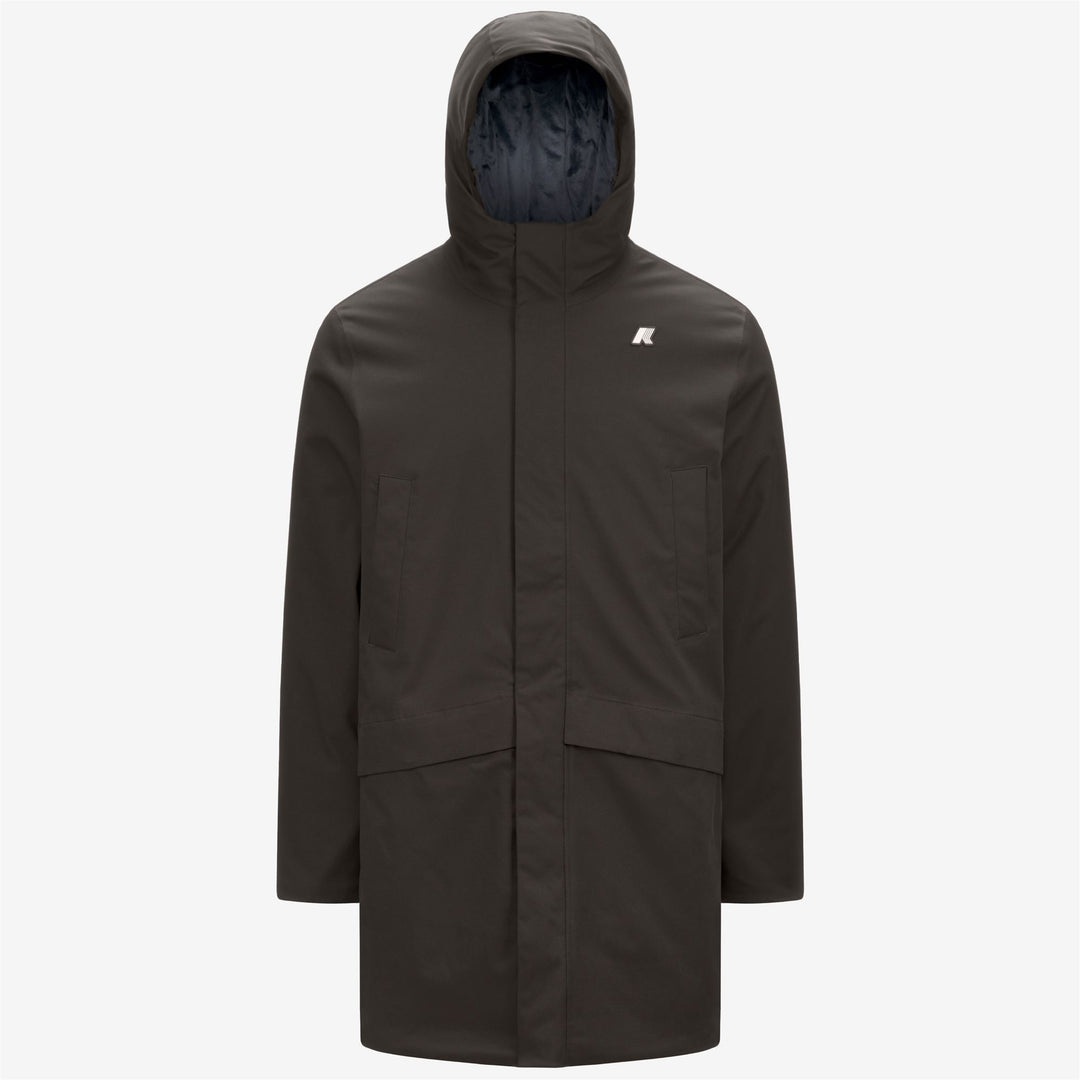 K-WAY Giubbotto parka uomo interno in marmotta JARNO TWILL MARMOTTA