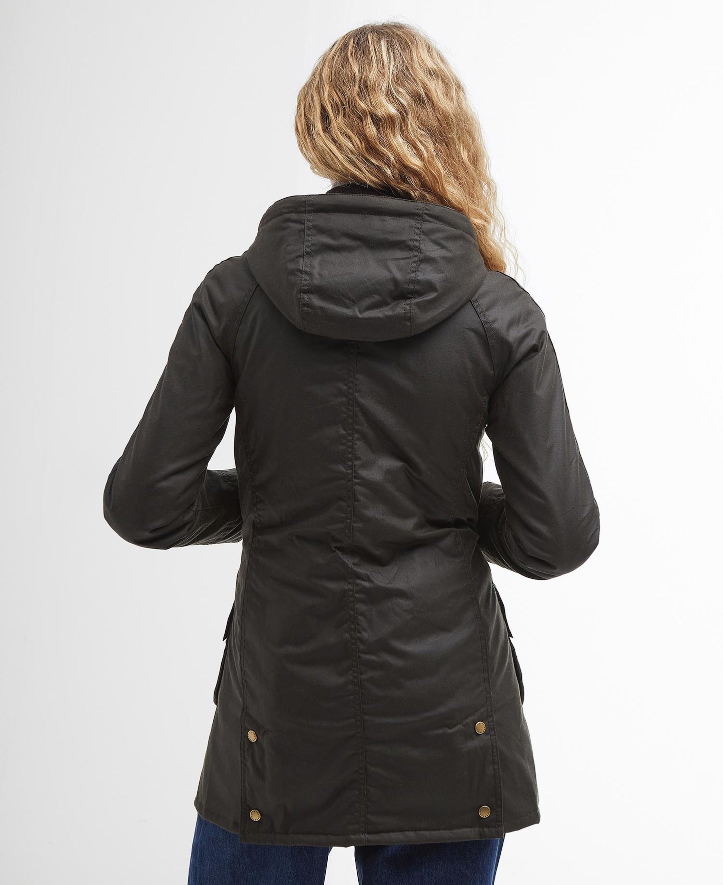 BARBOUR Giubbotto parka imbottito LADY BOWER WAX JACKET