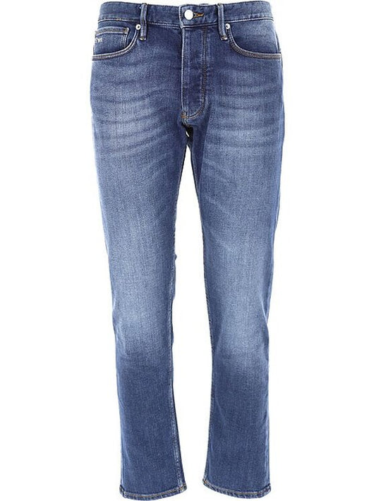 EMPORIO ARMANI Jeans uomo elasticizzato gamba slim vita medio lavaggio medio