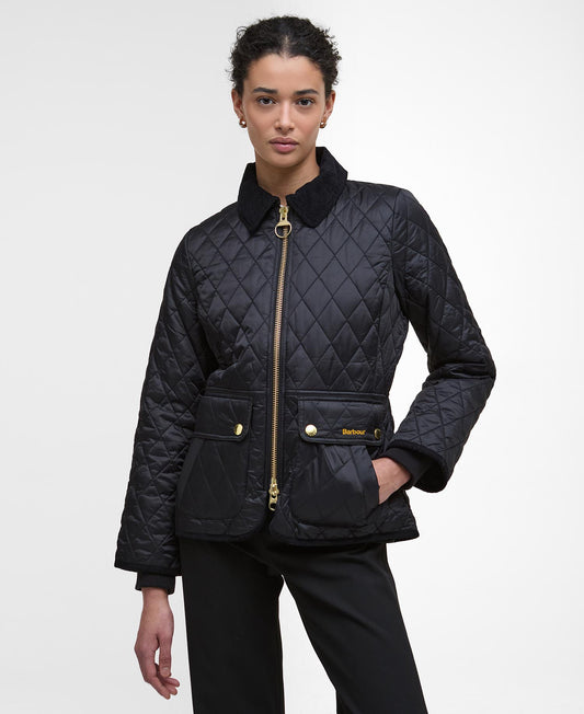 BARBOUR Giubbotto trapuntato FITTED BEADNELL QUILT NERO