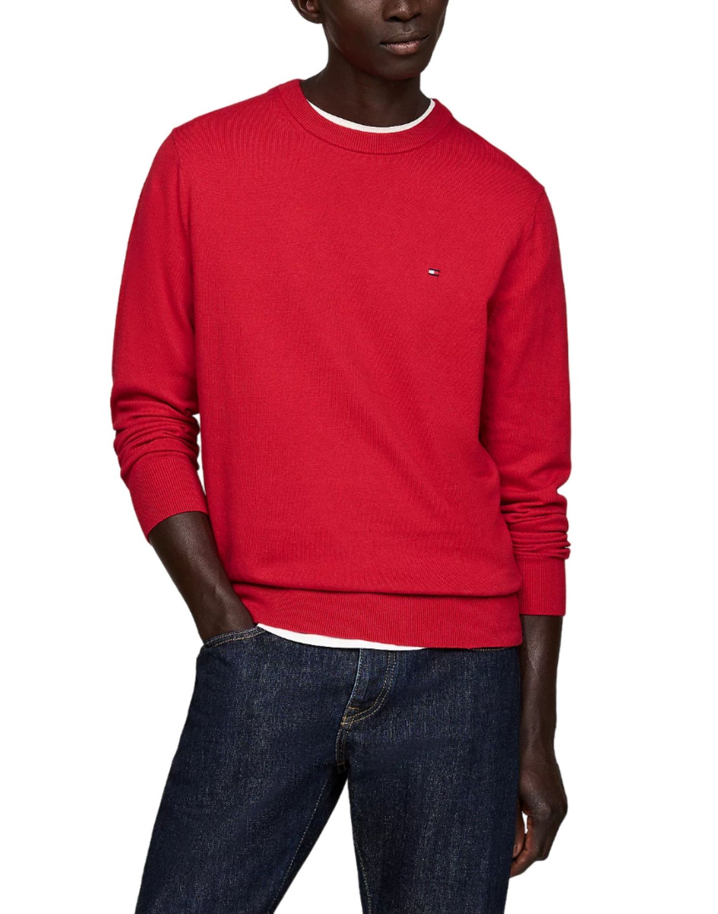 TOMMY HILFIGER Maglia uomo girocollo misto cashmere