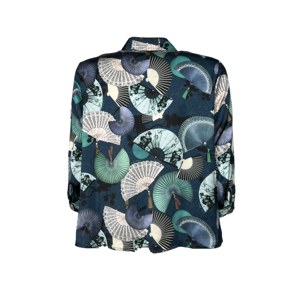 IL THE DELLE 5 Camicia spoon stampa ventagli