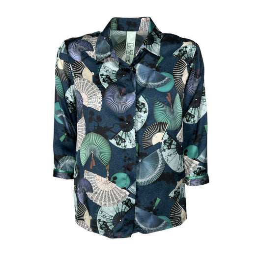 IL THE DELLE 5 Camicia spoon stampa ventagli