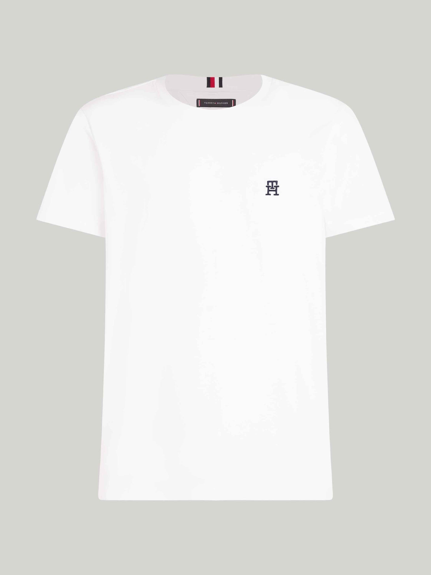 TOMMY HILFIGER T-Shirt maniche corte girocollo con monogramma ricamato