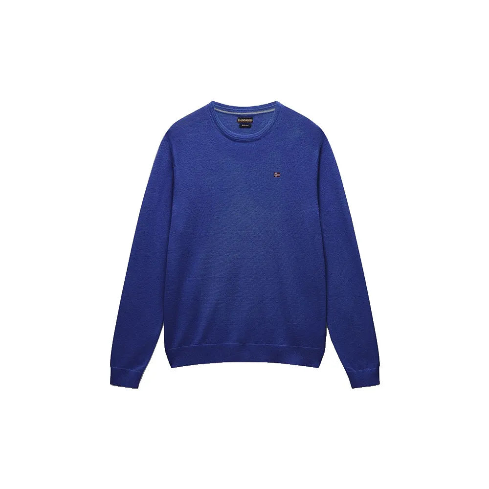 NAPAPIJRI Maglia girocollo in lana merinos con logo bandiera ricamato DAMAVAND C