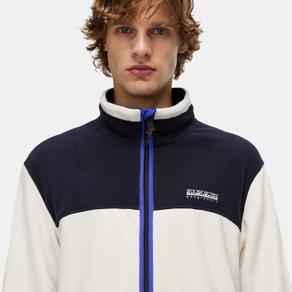 NAPAPIJRI Felpa con zip in pile e contrasti di colore sul petto T-DERGANA FZ