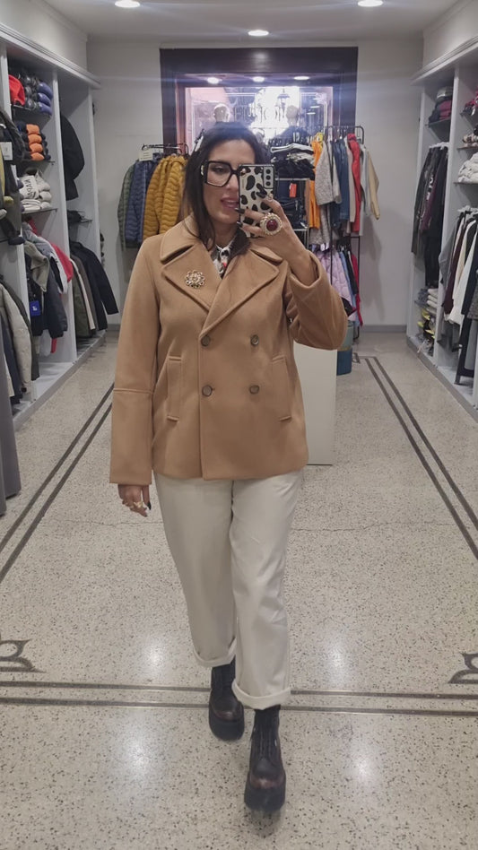 MARKUP Cappottino corto doppio petto