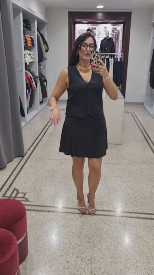 ANONYME Gonna plissè