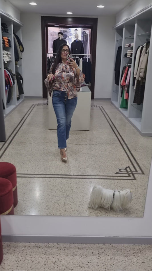 MARKUP Jeans con bottoni bronzati