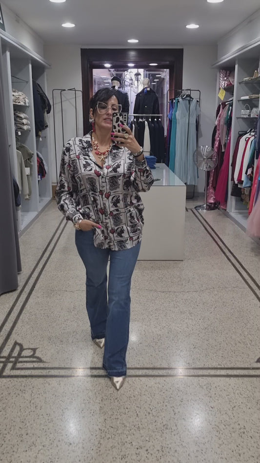 IL THE DELLE 5 Camicia PACHA stampa volti