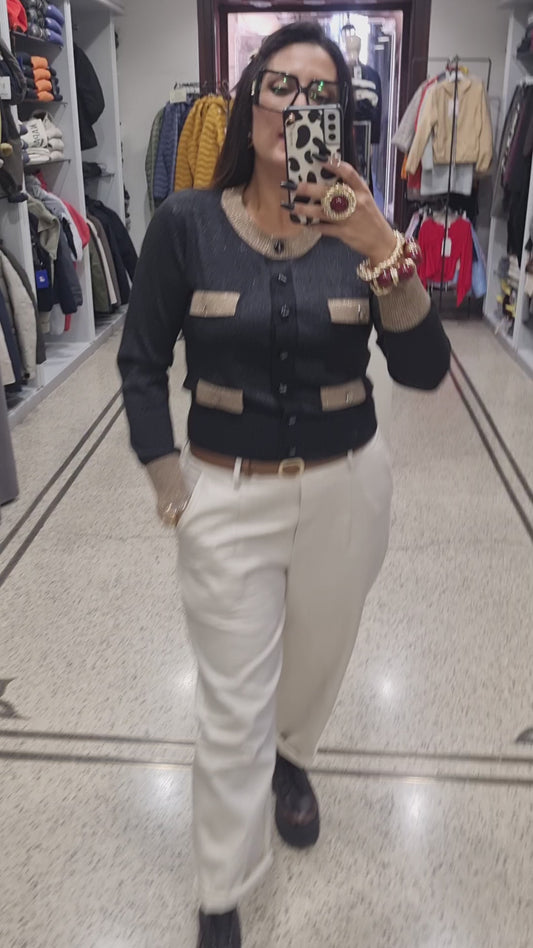 TBYME Cardigan lurex