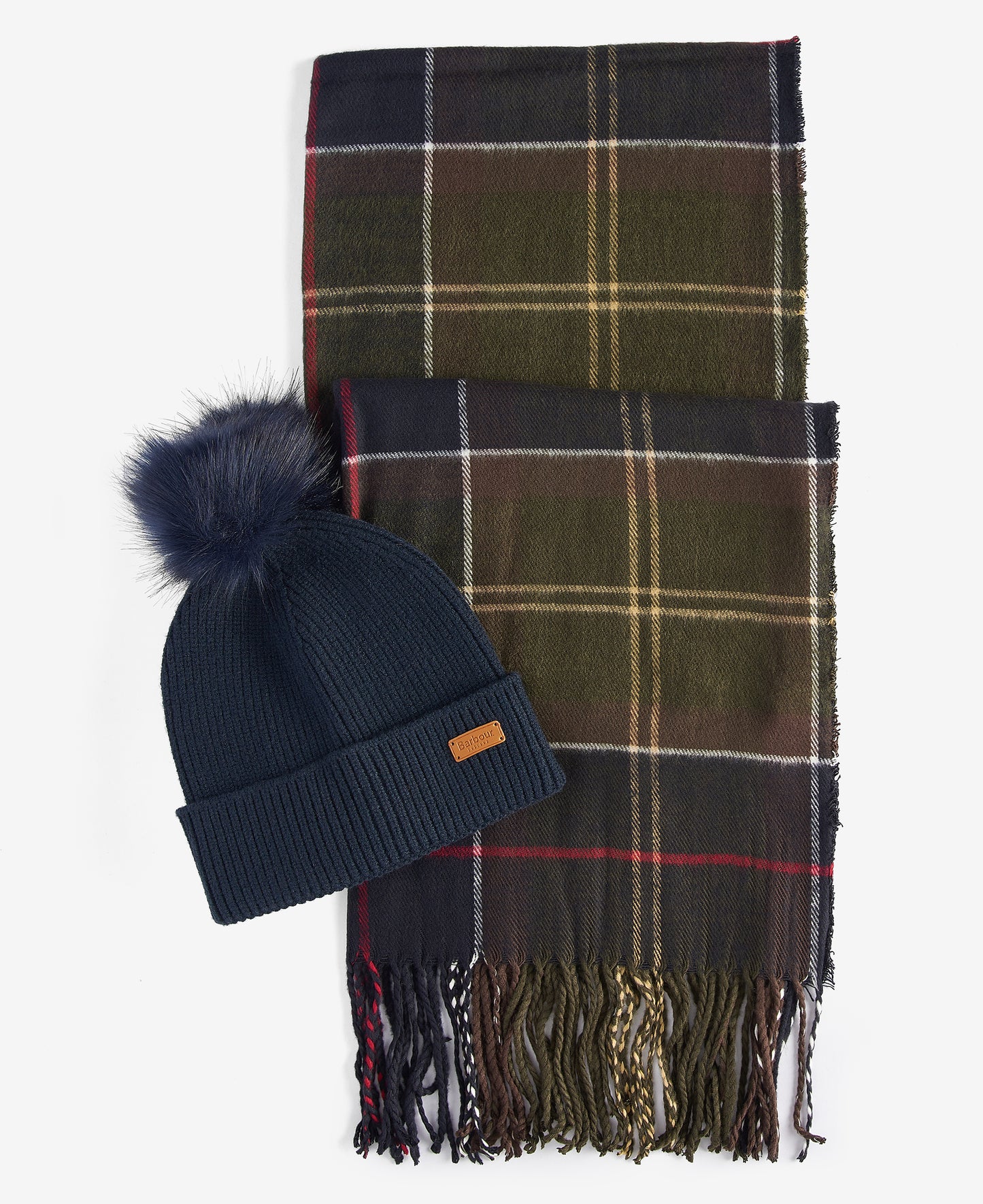 BARBOUR Set regalo berretto dover & sciarpa hailes