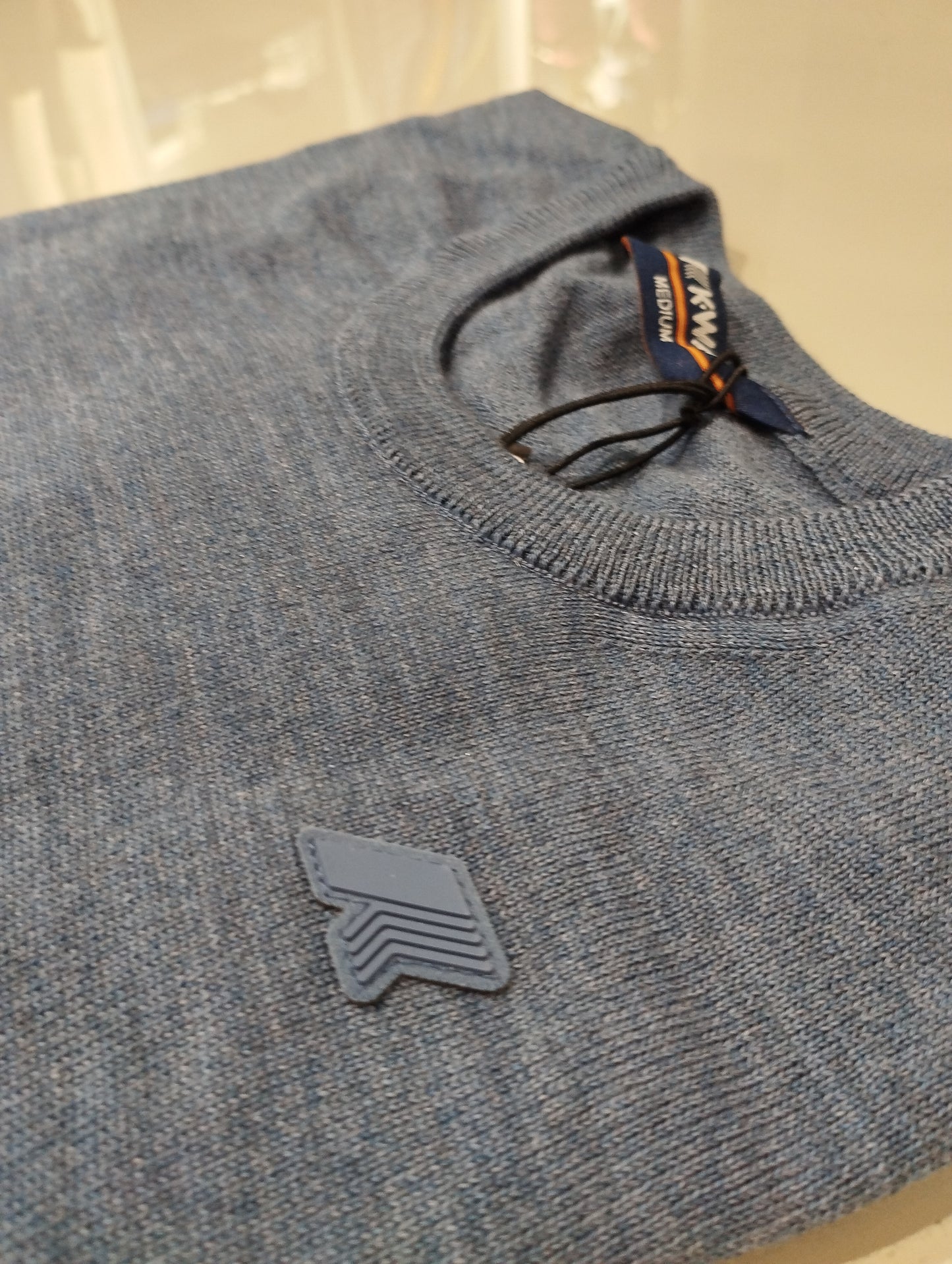 K-WAY Maglia girocollo 100%lana merino SEBASTIEN MERINO