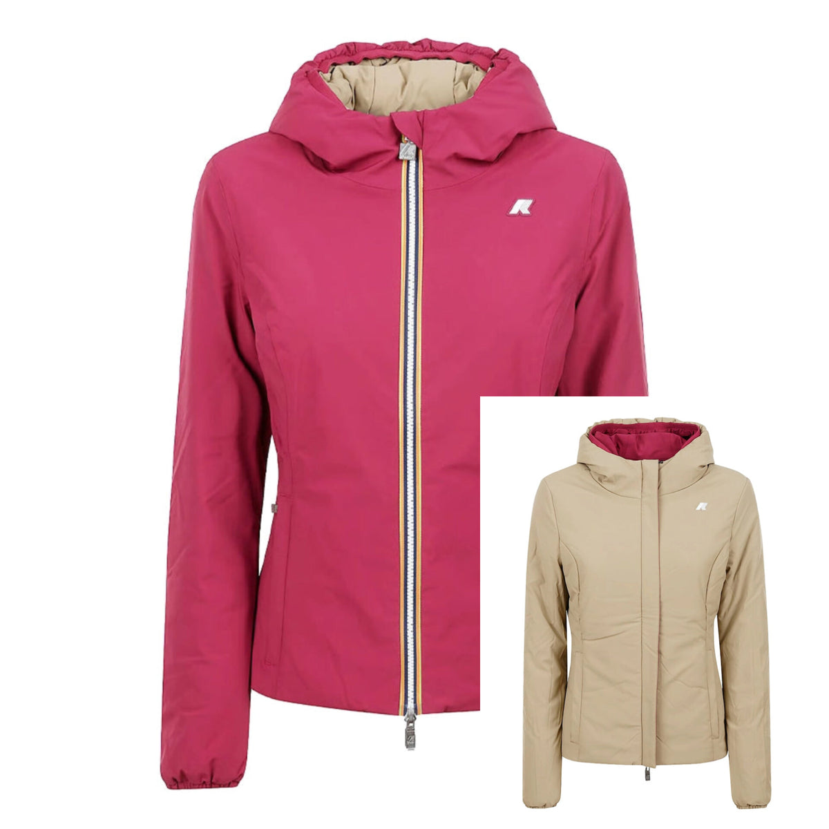 K-WAY Giubbotto donna corto reversibile LILY ST WARM DOUBLE