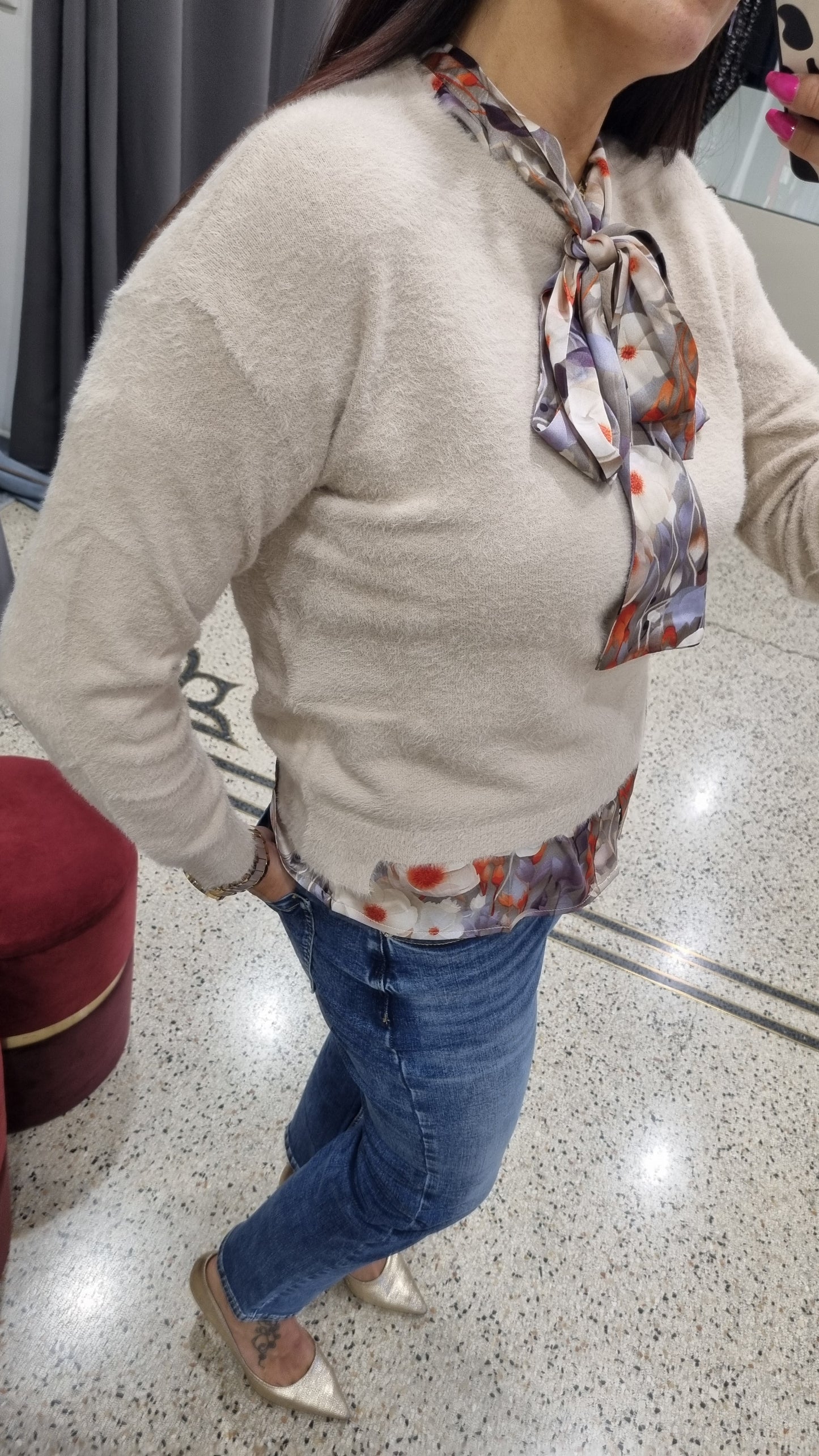 ANONYME Maglia in peluche