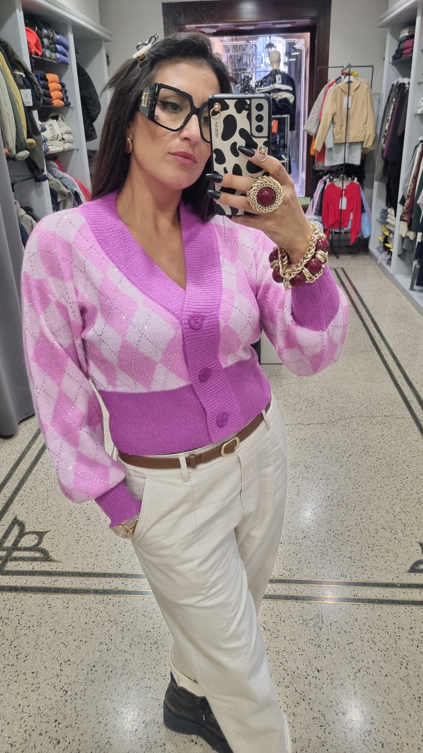 TBYME Cardigan rombi