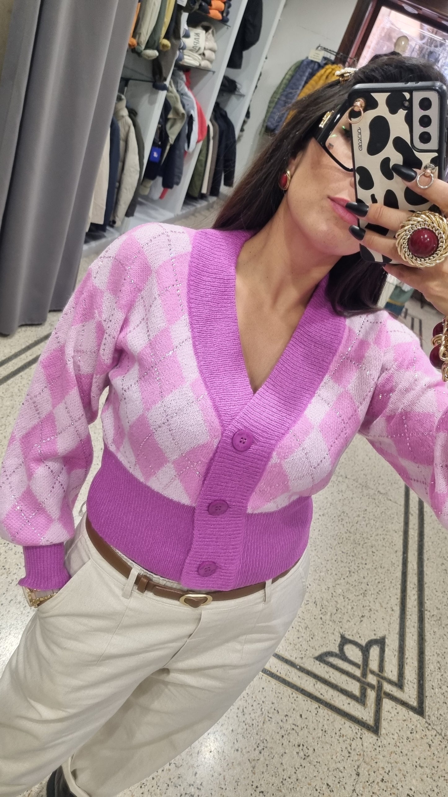 TBYME Cardigan rombi