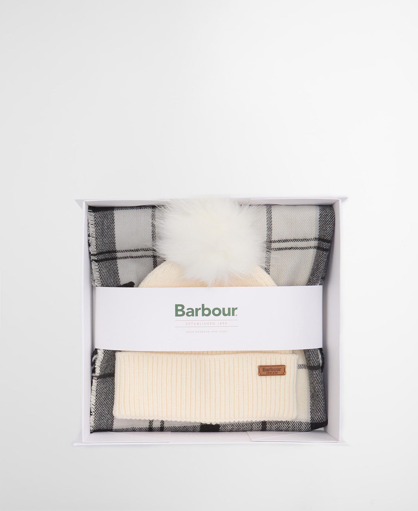 BARBOUR Set regalo berretto dover & sciarpa hailes