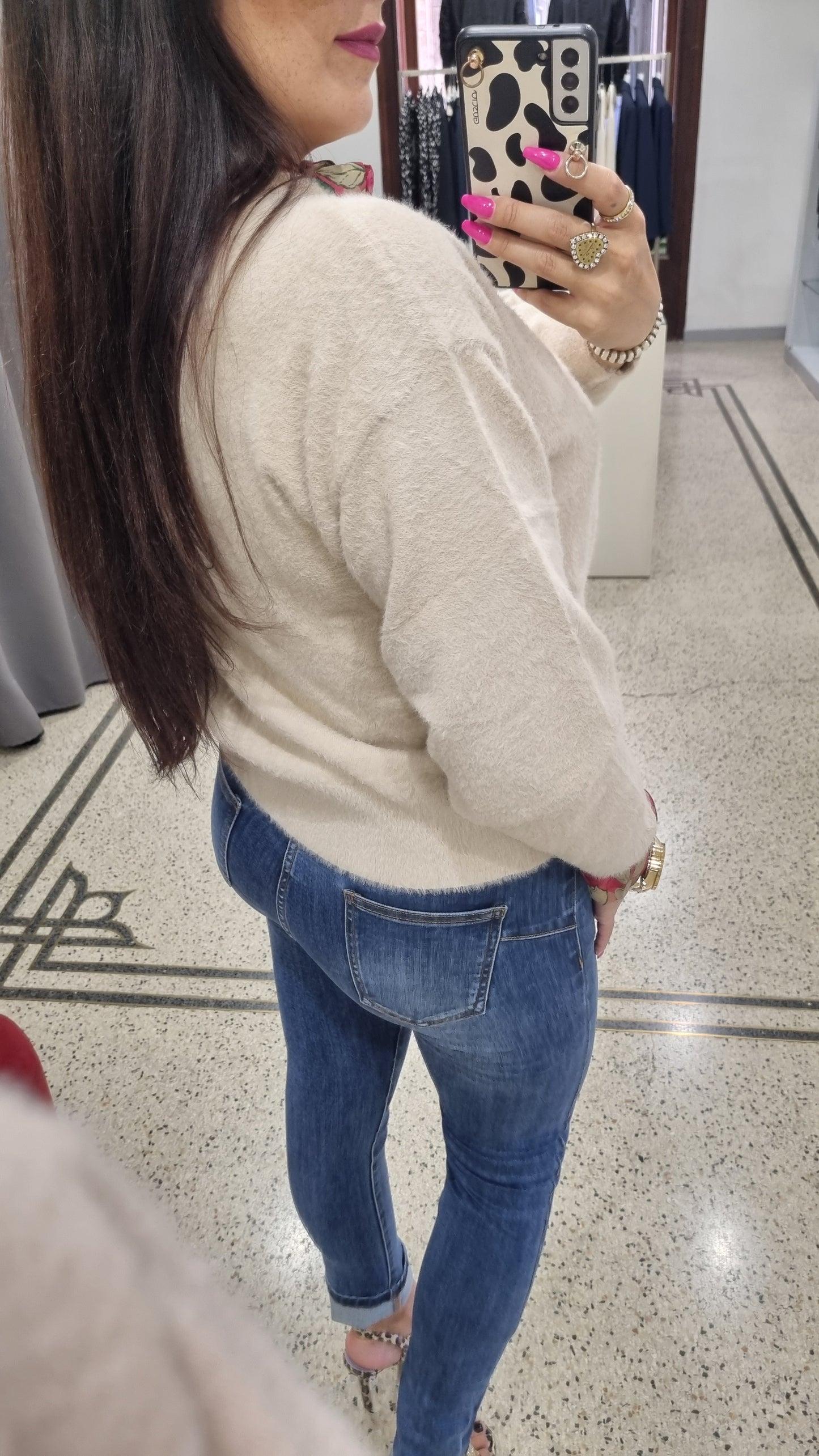 ANONYME Cardigan in peluche