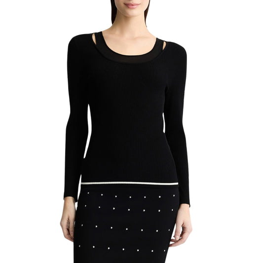 LIU-JO Maglia con inserti in tulle