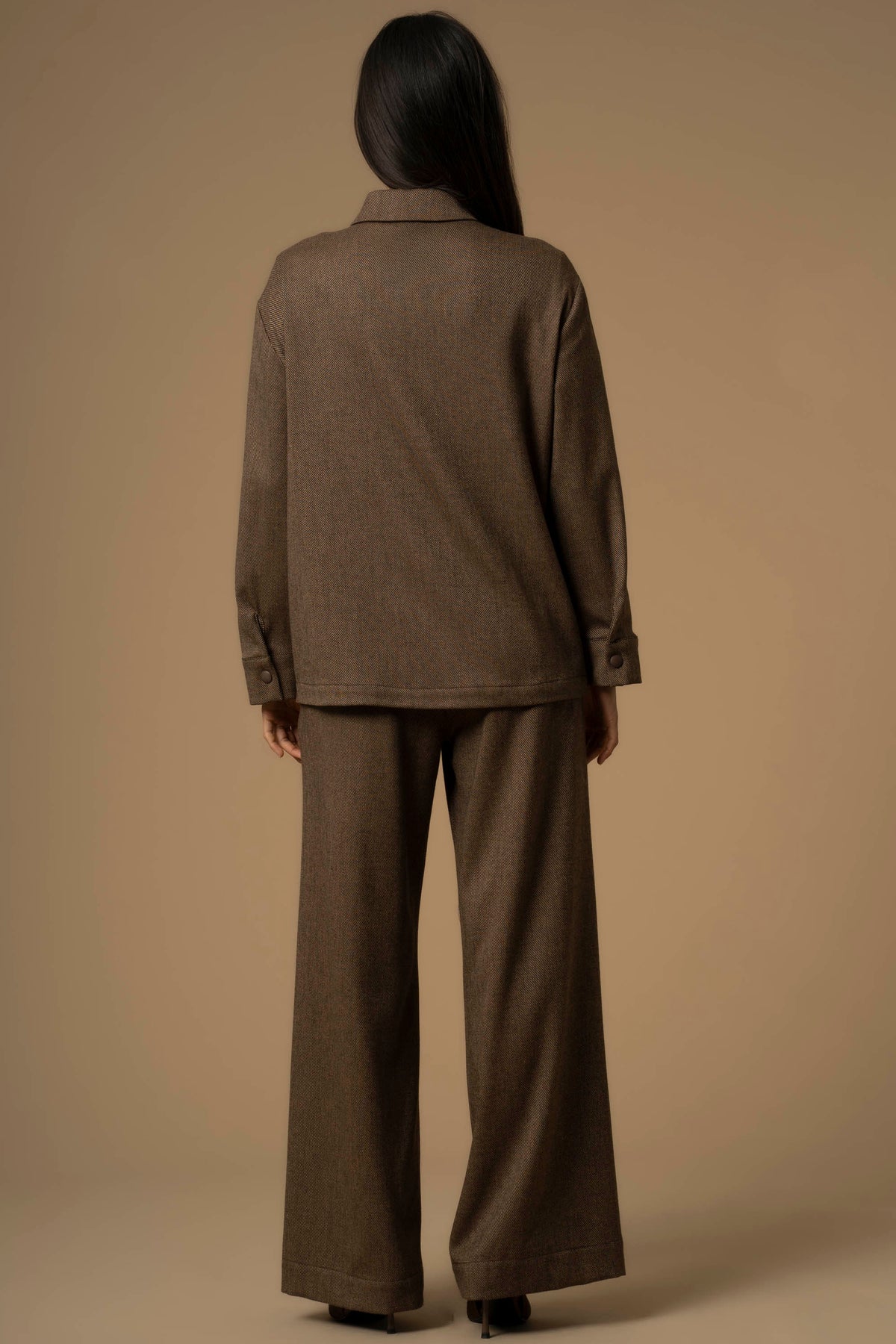 KOCCA Completo Overshirt e Pantalaccio in tessuto diagonale