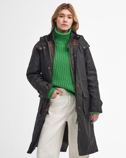 BARBOUR Parka imbottito in tessuto cerato CANNICH