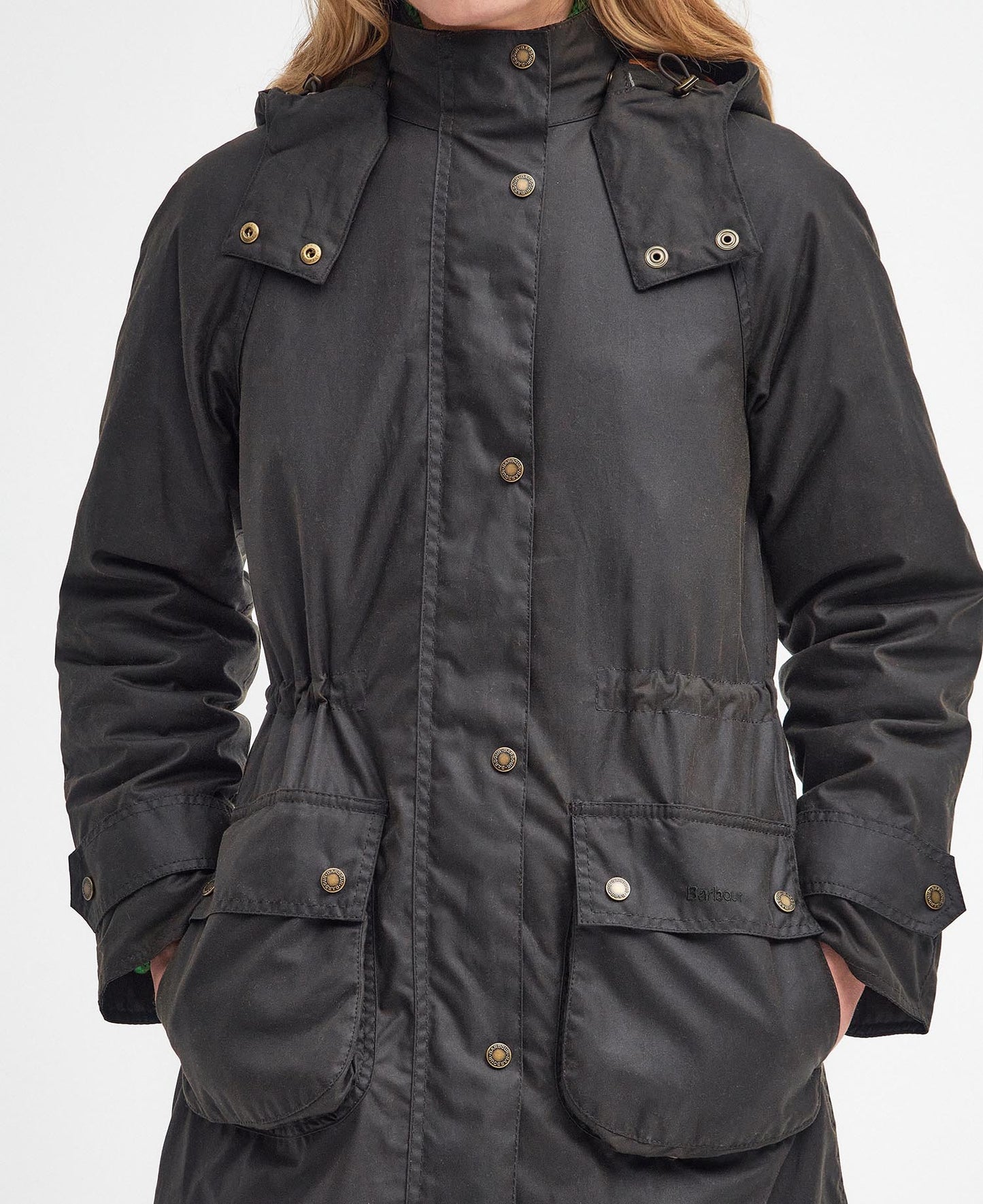 BARBOUR Parka imbottito in tessuto cerato CANNICH