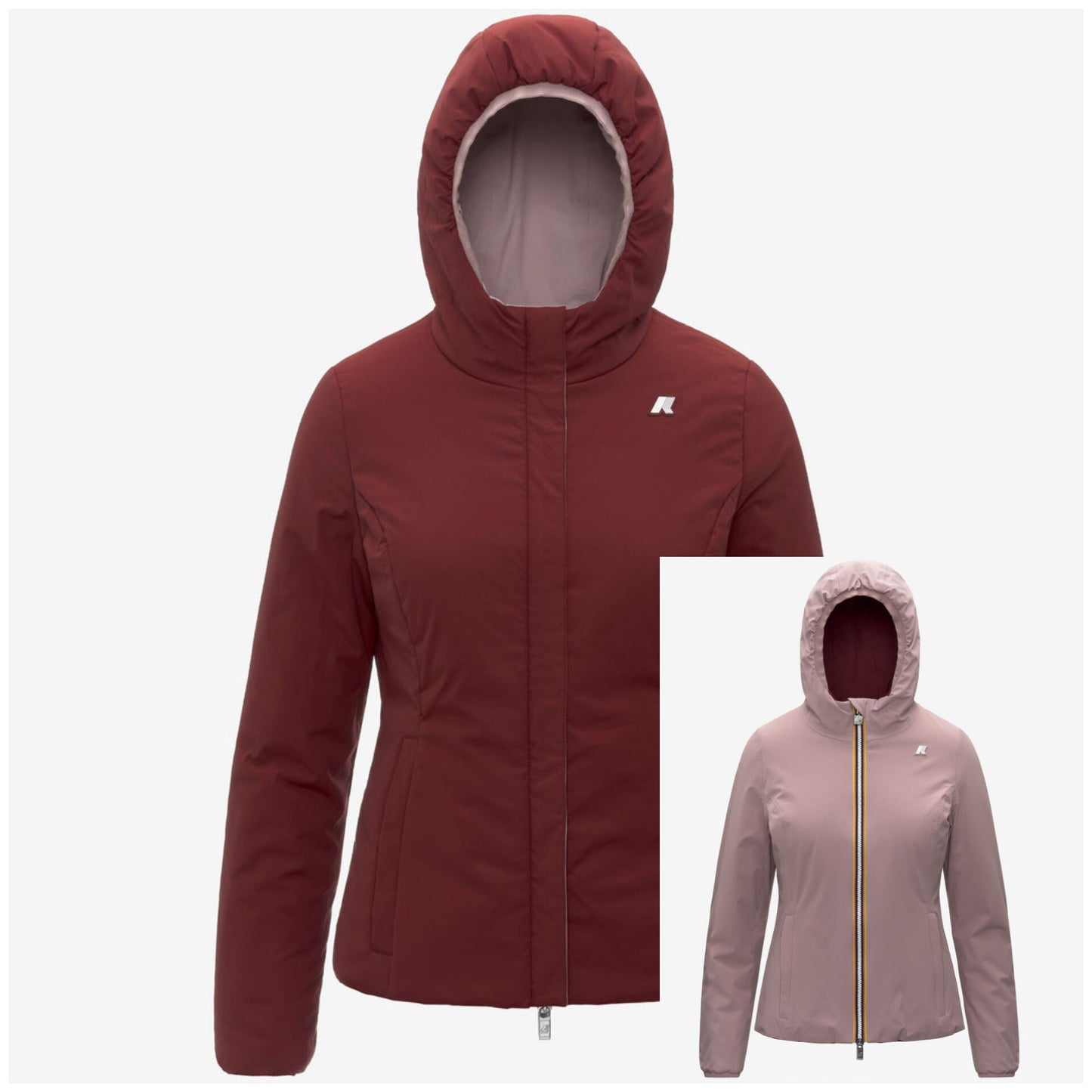 K-WAY Giubbotto donna corto reversibile LILY ST WARM DOUBLE