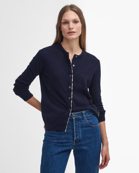 Cardigan Barbour con toppe sui gomiti