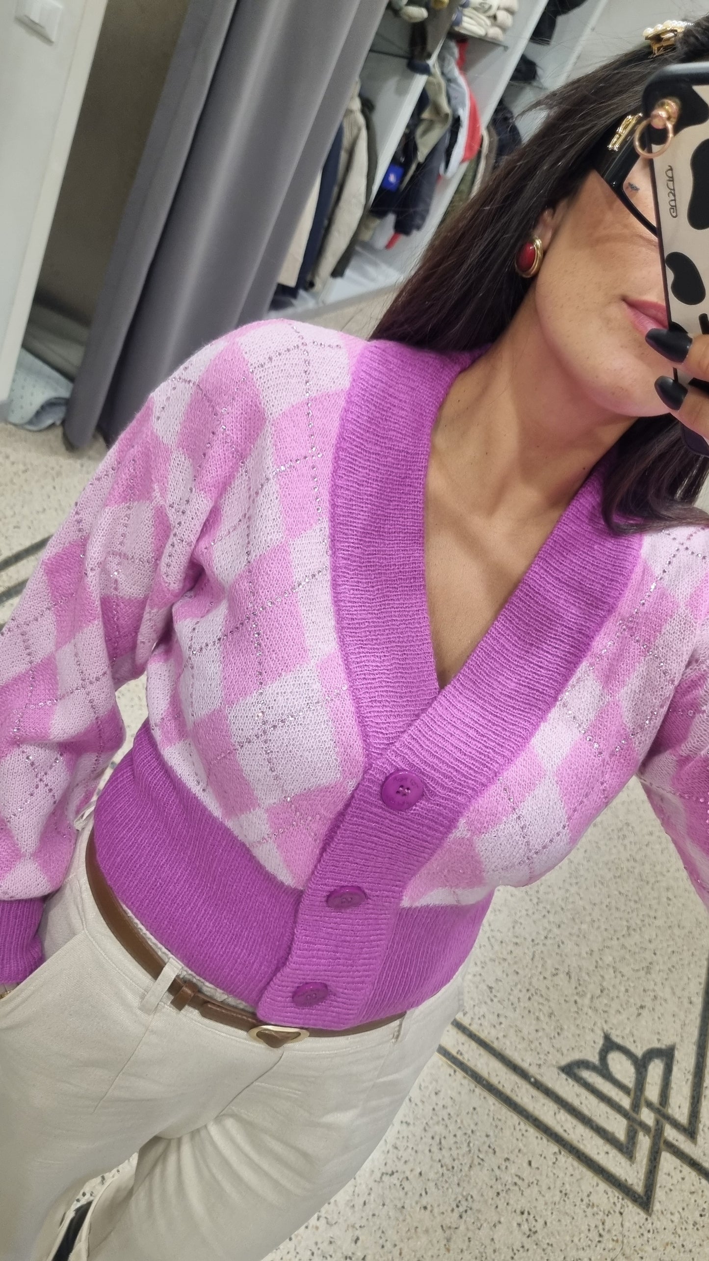 TBYME Cardigan rombi