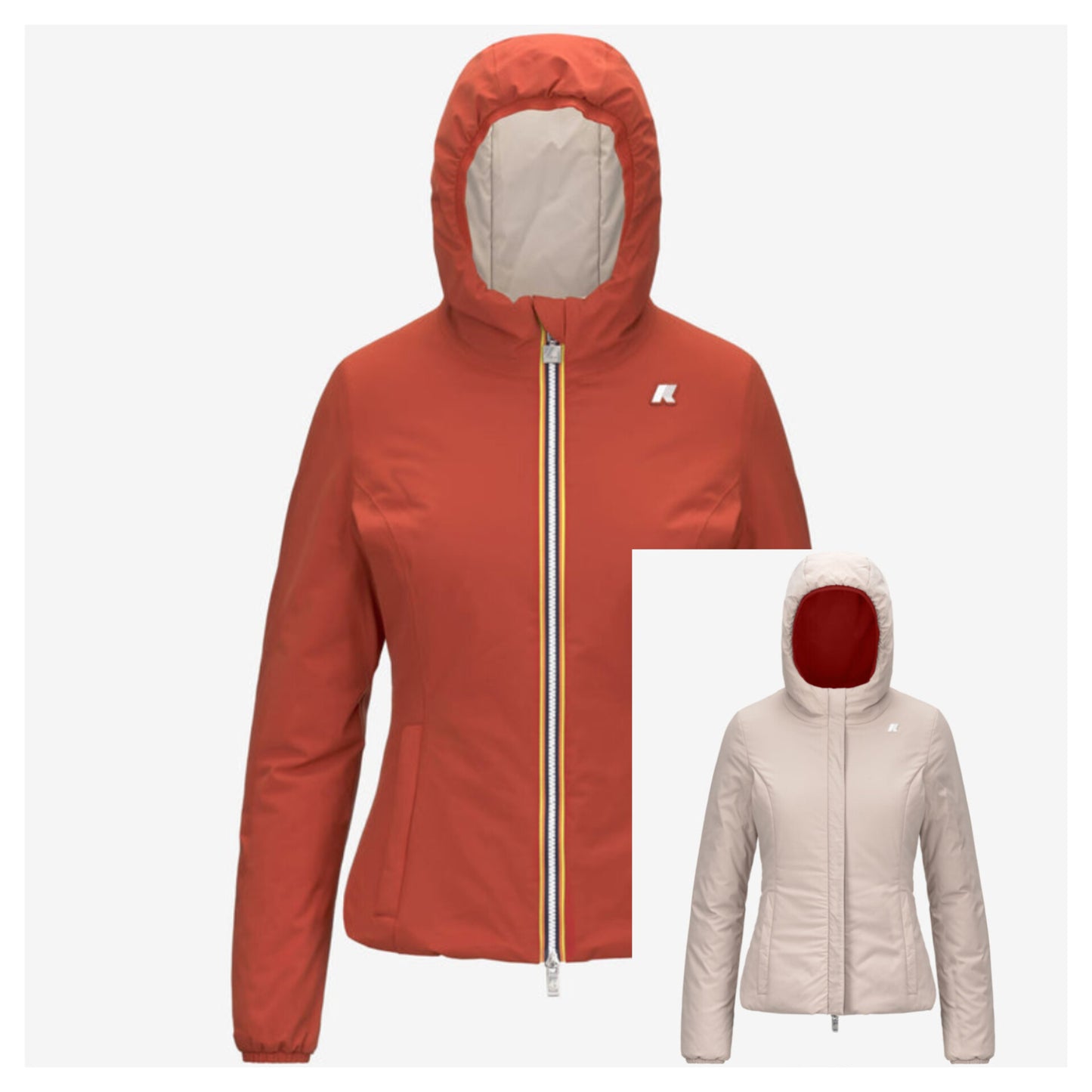 K-WAY Giubbotto donna corto reversibile LILY ST WARM DOUBLE