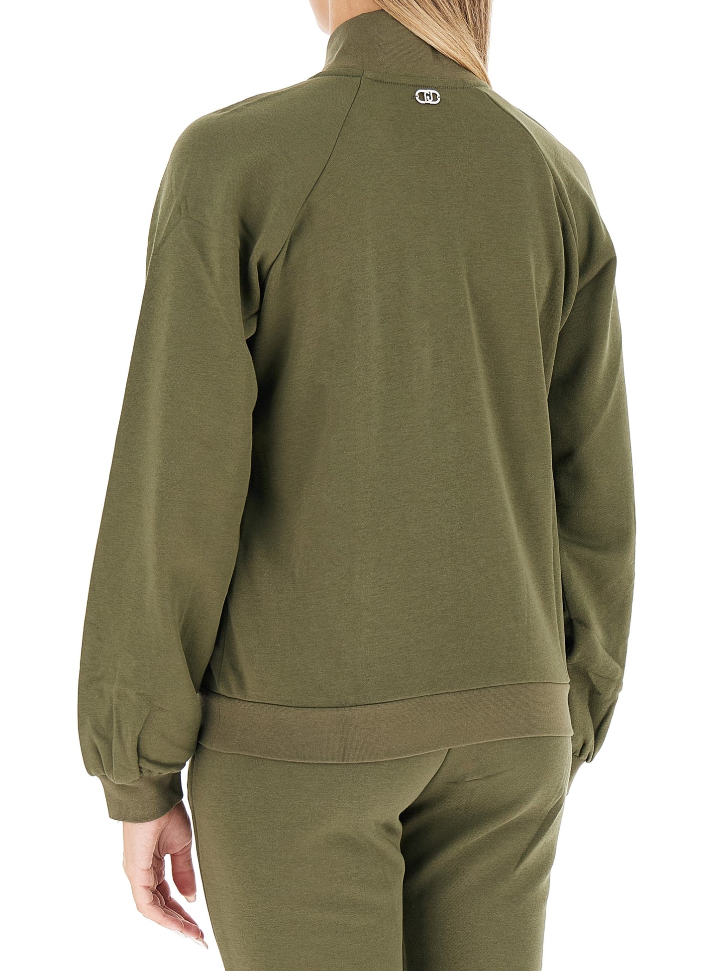 LIU JO Felpa con zip frontale bordata da castoni