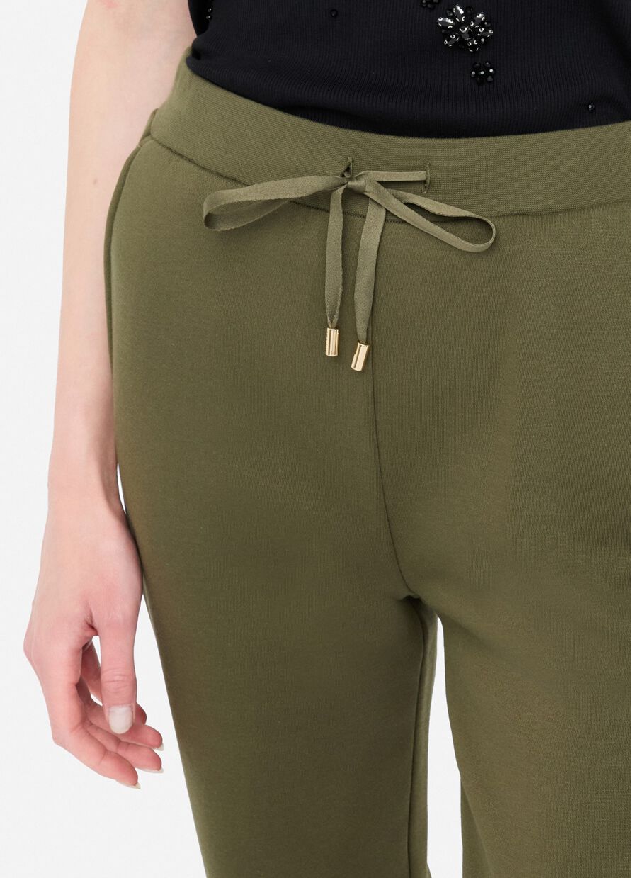 LIU JO Pantaloni in felpa gamba slim con coulisse