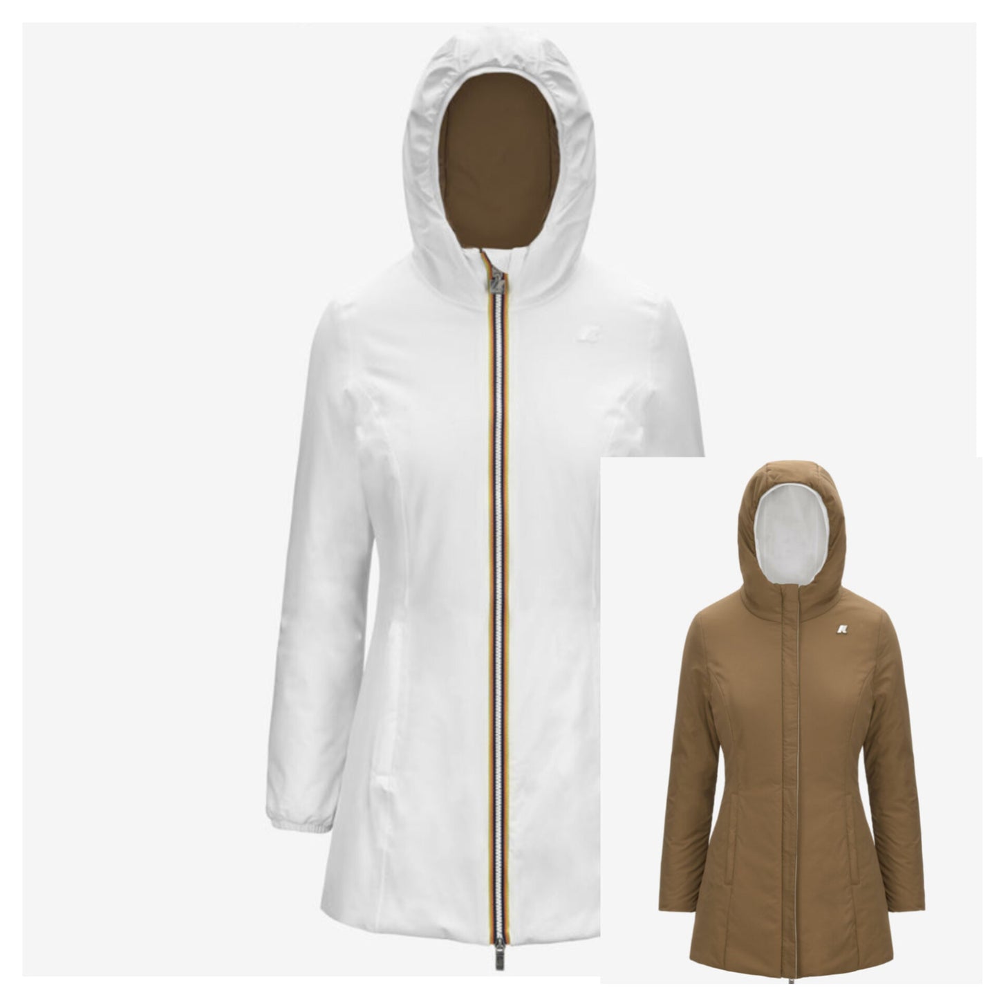 K-WAY Giubbotto mezza lunghezza donna reversibile DENISE ST WARM DOUBLE