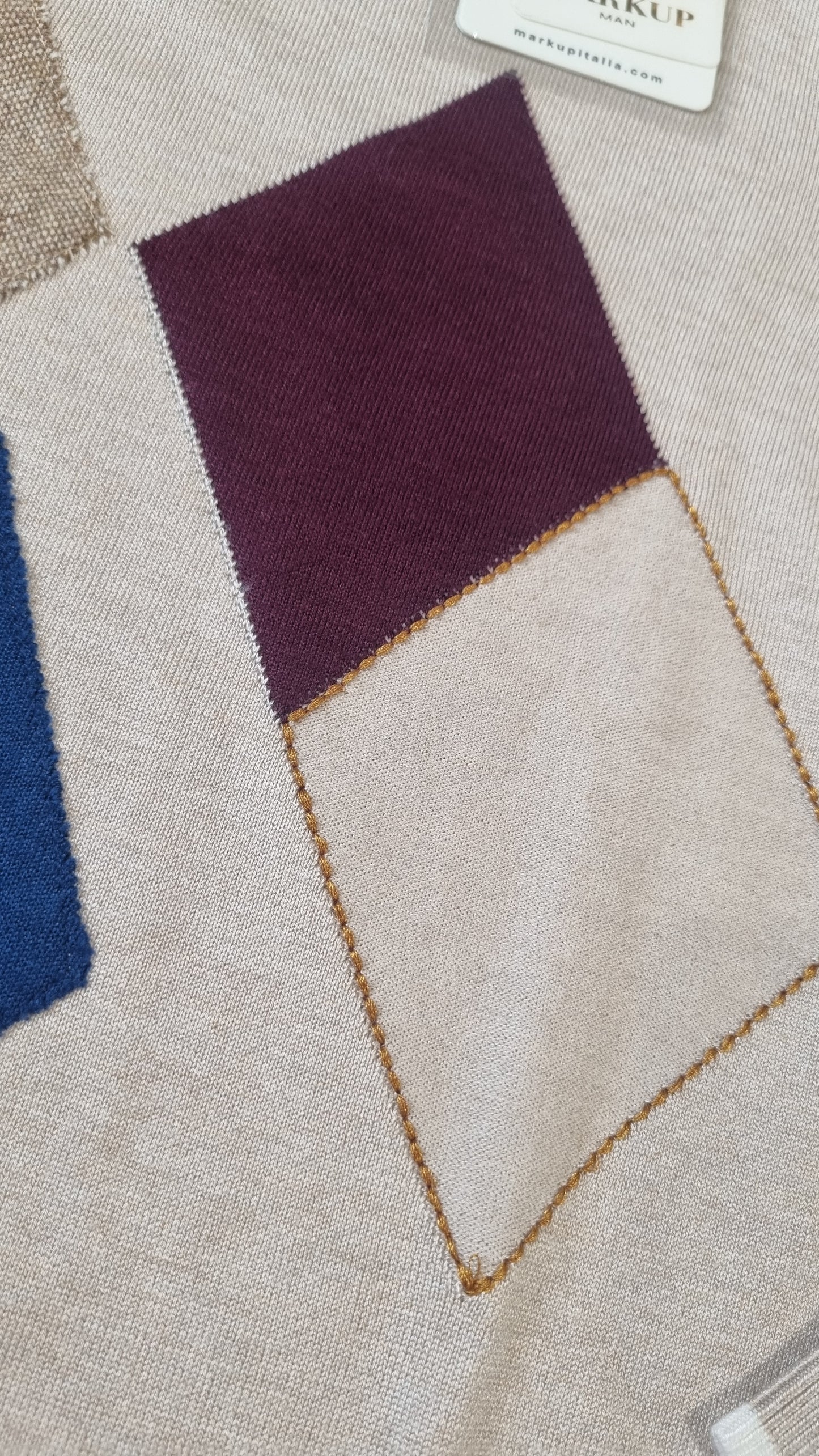 MARKUP Maglia motivo rombi