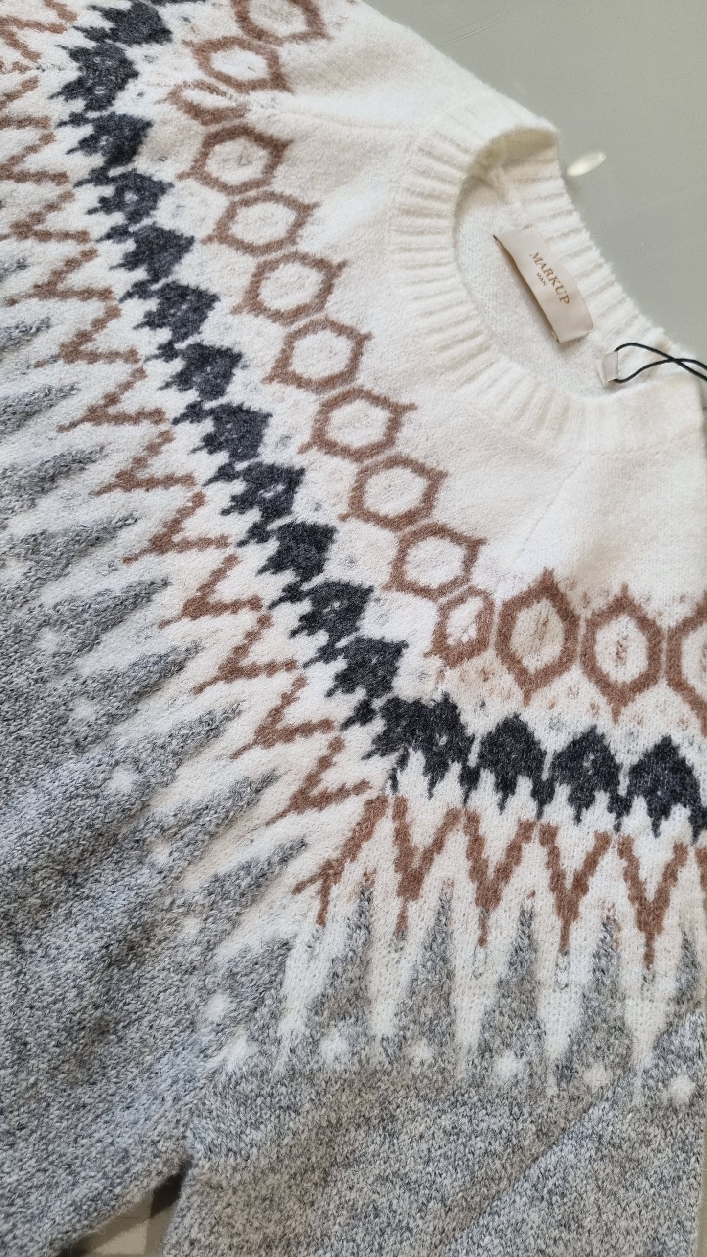 MARKUP Maglia fantasia jacquard