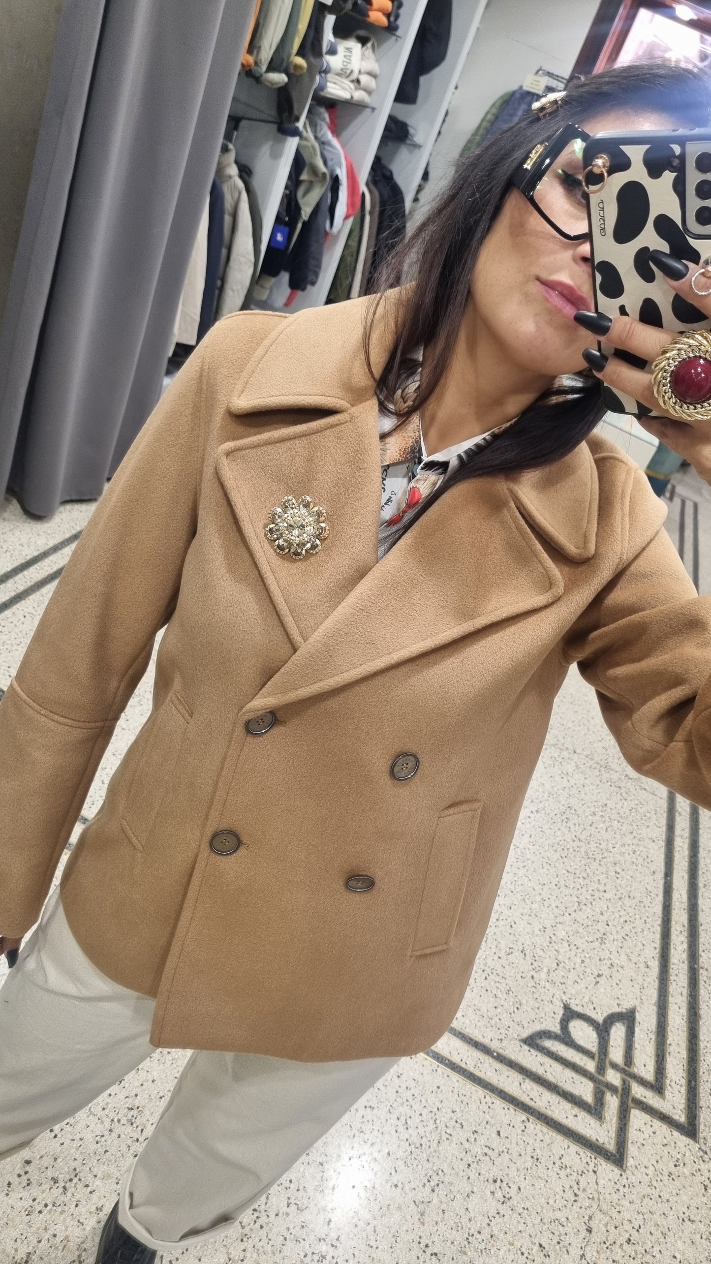 MARKUP Cappottino corto doppio petto