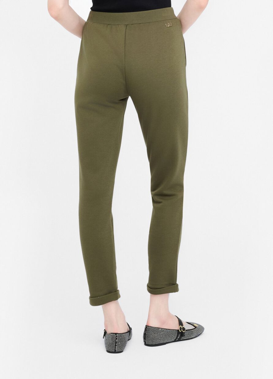 LIU JO Pantaloni in felpa gamba slim con coulisse