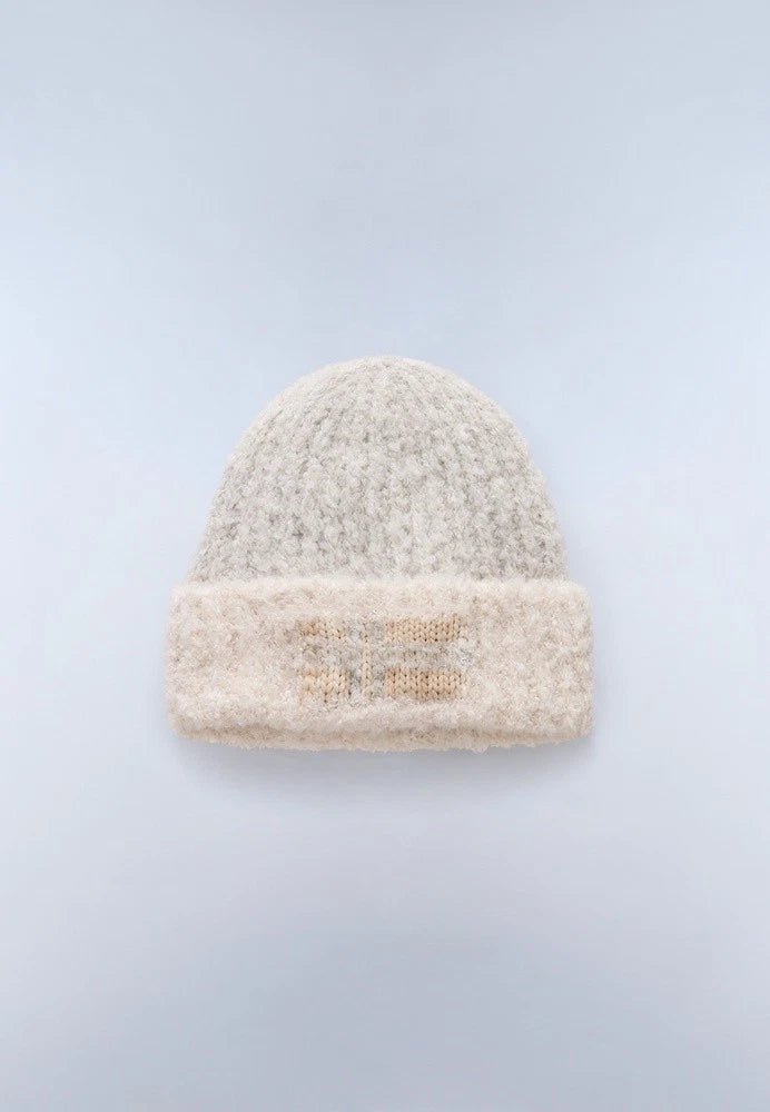 NAPAPIJRI Cappello a cuffia in lana bouclè F-BAITA W