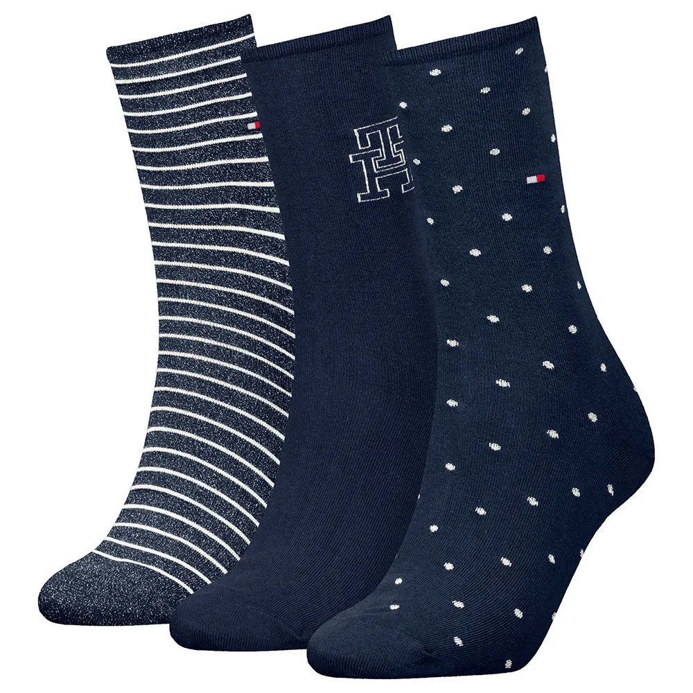 TOMMY HILFIGER Giftbox in latta 3 paia di calzini al polpaccio